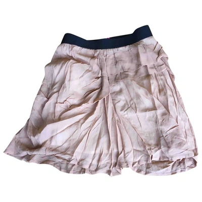 Pre-owned See By Chloé Silk Mini Skirt In Brown