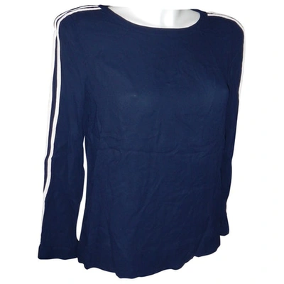 Pre-owned Jcrew Navy Viscose Top