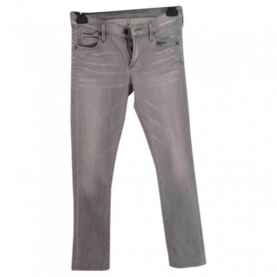 Pre-owned Citizens Of Humanity Slim Jeans In Grey