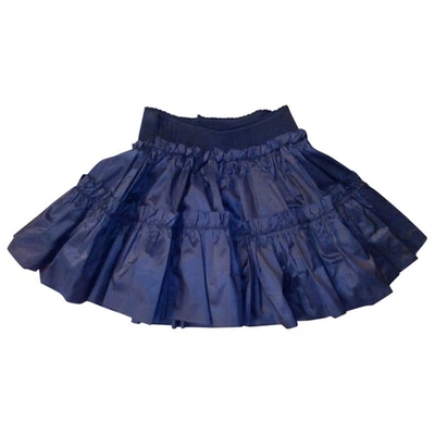Pre-owned Roberto Cavalli Silk Mini Skirt In Brown