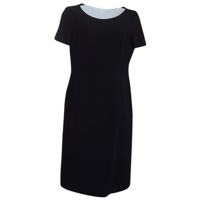 Pre-owned Agnona Wool Mid-length Dress In Black