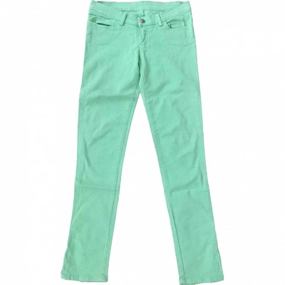 Pre-owned Ksubi Slim Jeans In Green