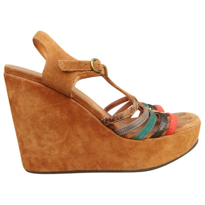Pre-owned Chie Mihara Sandals In Camel