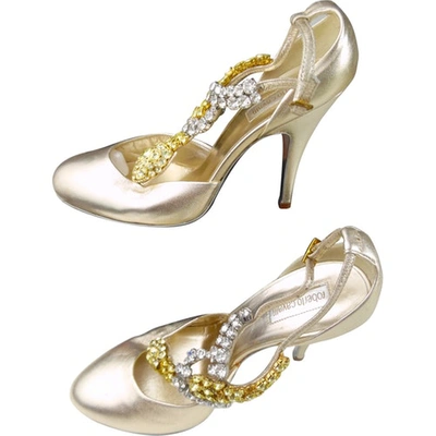 Pre-owned Roberto Cavalli Leather Heels In Gold