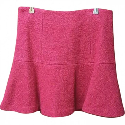 Pre-owned Manoush Wool Mini Skirt In Red