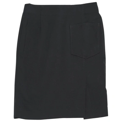 Pre-owned Acne Studios Wool Mid-length Skirt In Black