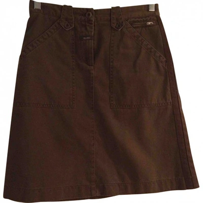 Pre-owned Closed Mini Skirt In Brown