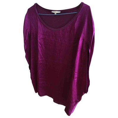 Pre-owned Maje Silk Shirt In Purple