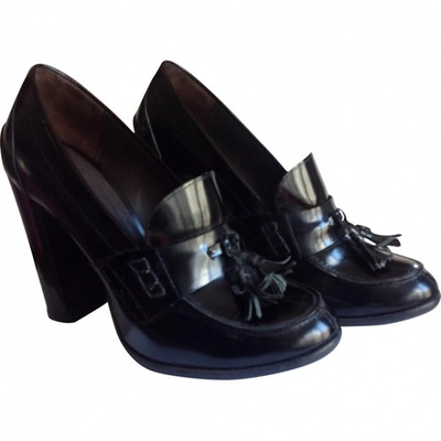 Pre-owned Atelier Mercadal Black Leather Flats