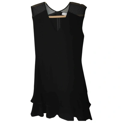 Pre-owned Sandro Mini Dress In Black