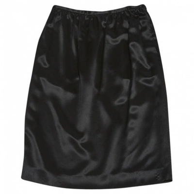 Pre-owned Michael Kors Silk Mid-length Skirt In Black