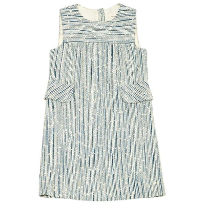 Pre-owned Marc Jacobs Wool Mini Dress In Blue