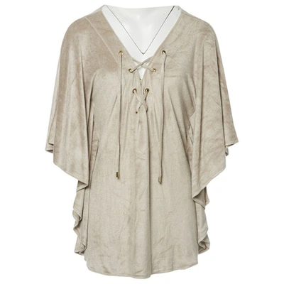 Pre-owned Melissa Odabash Tunic In Beige