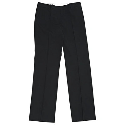 Pre-owned Mauro Grifoni Wool Trousers In Black