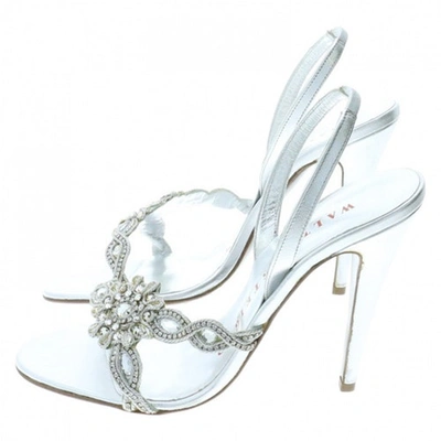 Pre-owned Walter Steiger Leather Sandals In Silver