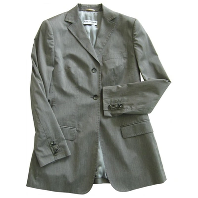 Pre-owned Dolce & Gabbana Grey Cotton Jacket