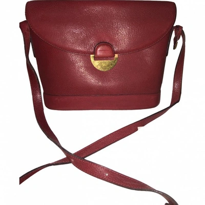 Pre-owned Delvaux Leather Crossbody Bag In Red