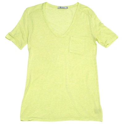 Pre-owned Alexander Wang Yellow Top