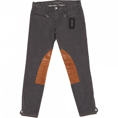 Pre-owned Ralph Lauren Slim Jeans In Grey