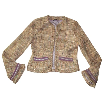 Pre-owned Tara Jarmon Wool Short Vest In Multicolour