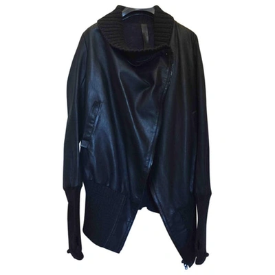 Pre-owned Isaac Sellam Leather Biker Jacket In Black