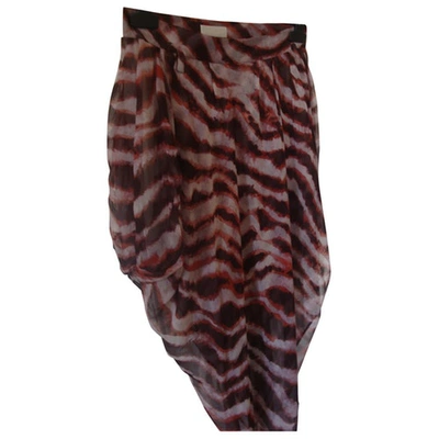 Pre-owned Wunderkind Silk Maxi Skirt In Multicolour