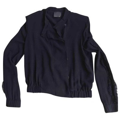 Pre-owned Fendi Black Silk Jacket