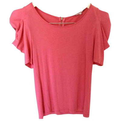 Pre-owned Maje Pink Synthetic Top