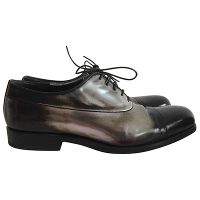 Pre-owned Jil Sander Leather Lace Ups In Black