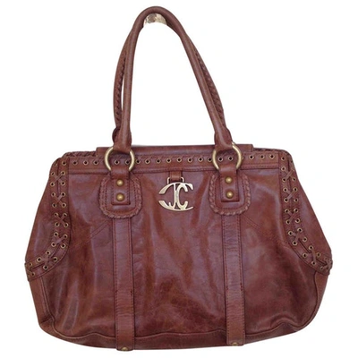 Pre-owned Just Cavalli Leather Bag In Brown