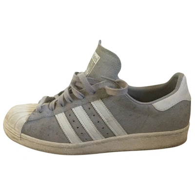 Pre-owned Adidas Originals Superstar Trainers In Grey