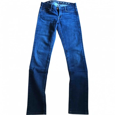 Pre-owned Earnest Sewn Slim Jeans In Blue