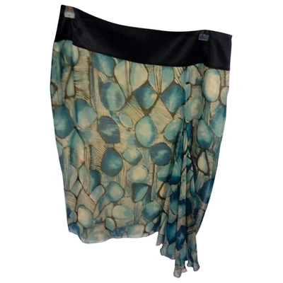 Pre-owned Hoss Intropia Silk Mid-length Skirt In Multicolour