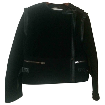 Pre-owned Chloé Leather Biker Jacket In Black