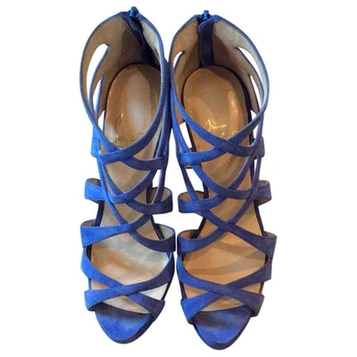 Pre-owned Christian Louboutin Sandals In Blue