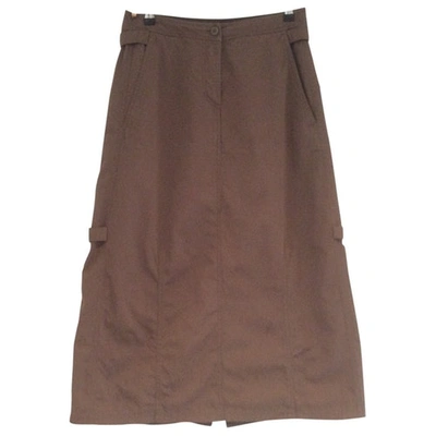 Pre-owned Marc Cain Mid-length Skirt In Brown