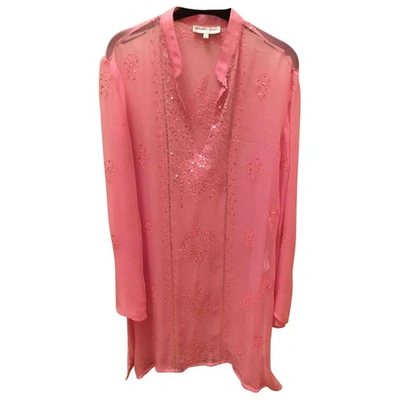 Pre-owned Gerard Darel Silk Dress In Pink