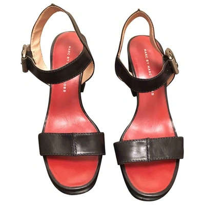 Pre-owned Marc By Marc Jacobs Leather Sandals In Black