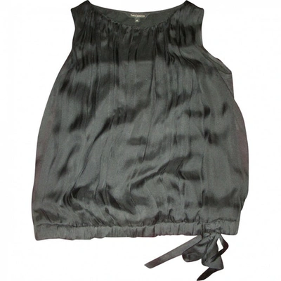 Pre-owned Tara Jarmon Silk Camisole In Black