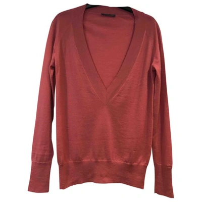 Pre-owned Alexander Mcqueen Cashmere Jumper In Pink
