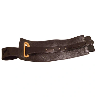 Pre-owned Pinko Black Patent Leather Belt