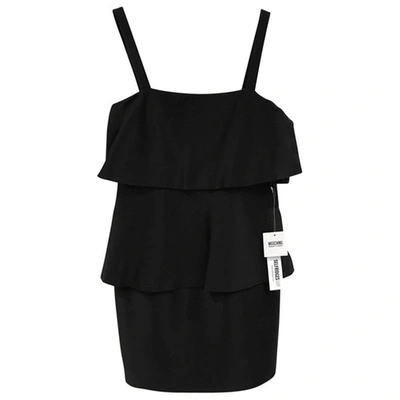 Pre-owned Moschino Cheap And Chic Silk Mini Dress In Black