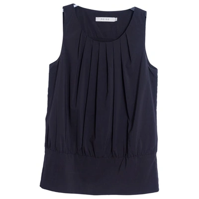 Pre-owned Reiss Black Polyester Top