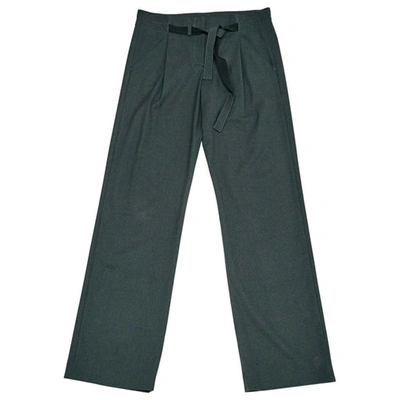 Pre-owned Emporio Armani Large Pants In Grey