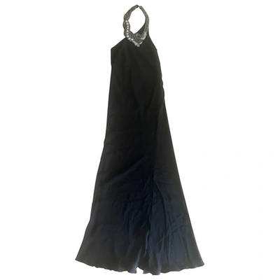 Pre-owned Barbara Bui Silk Maxi Dress In Black