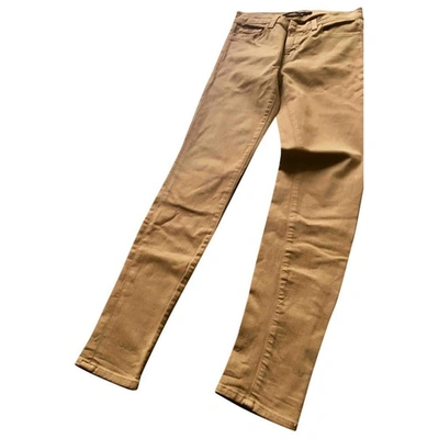Pre-owned J Brand Slim Jeans In Camel