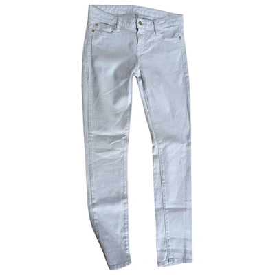 Pre-owned Acquaverde Trousers In Grey