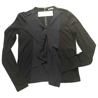 Pre-owned Marni Silk Blouse In Black
