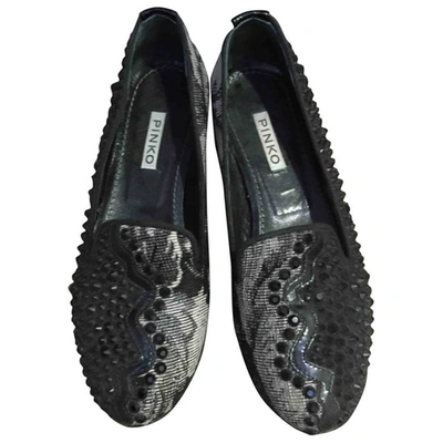Pre-owned Pinko Black Cloth Flats