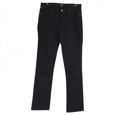 Pre-owned Citizens Of Humanity Straight Jeans In Black
